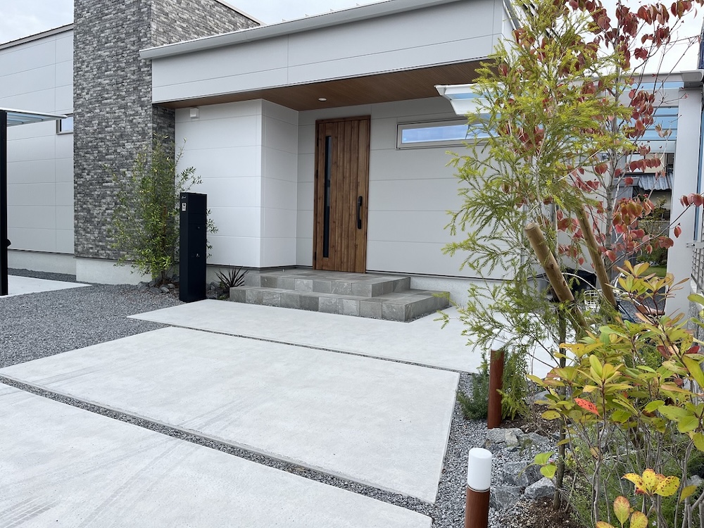 高松市の外構施工例｜開放感が魅力のシンプルな外構デザイン・エクステリア